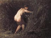 Jean Francois Millet Naked oil painting on canvas